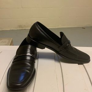 Hugo Boss Black leather dress shoes.
